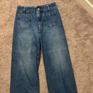Anthropologie wide-leg jeans